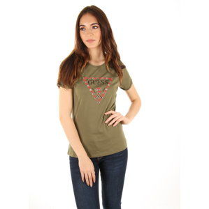 Guess dámské zelené tričko - XS (AUFL)